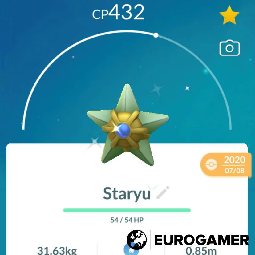 Pok&eacute;mon GO &ndash; Shiny Staryu &ndash; Account O Servizio? (Controlla Descrizione)